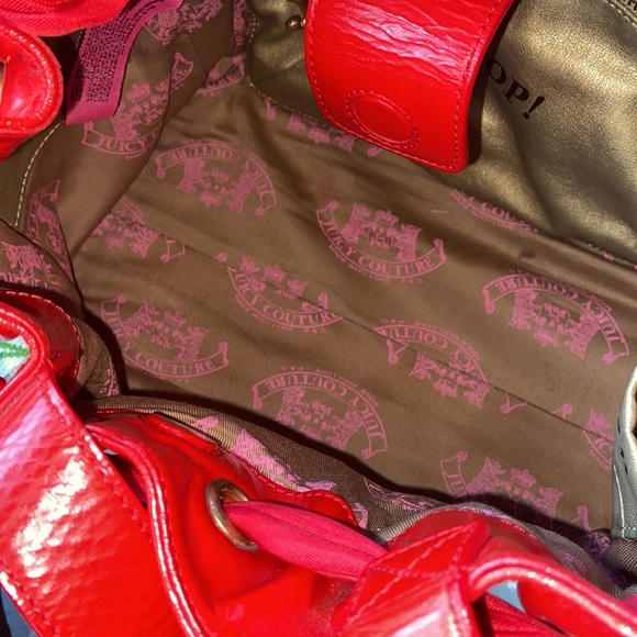 Y2K Juicy Couture CHERRY PRINT VELOUR TERRY DAYDREAMER WEEKENDER BAG CHERRIES - Picture 14 of 15